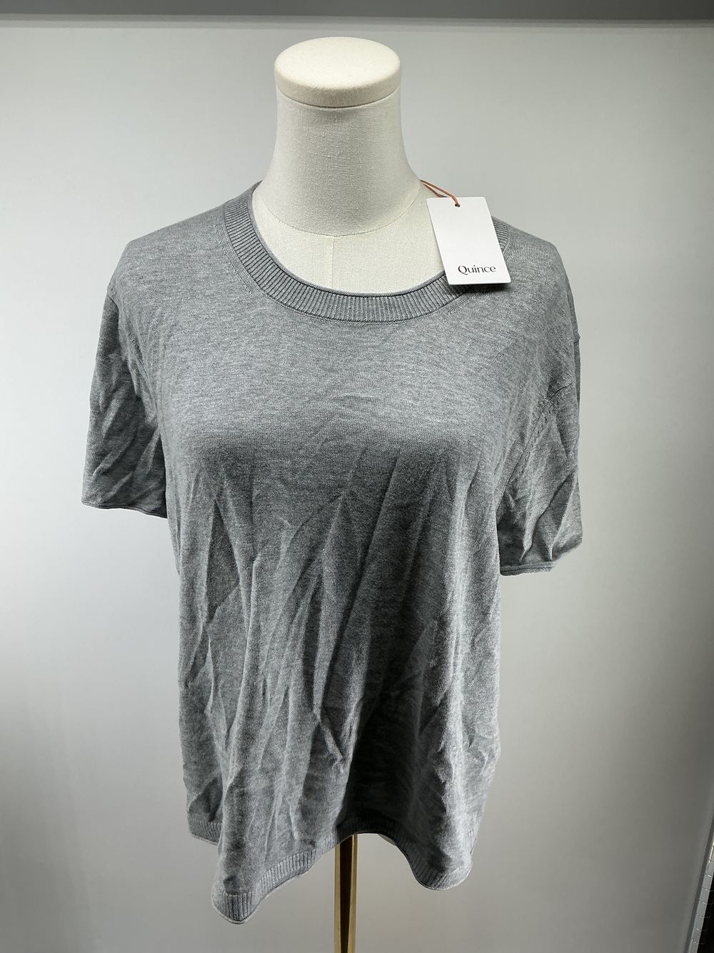 Lightweight Cotton Cashmere Relaxed Sweater Tee